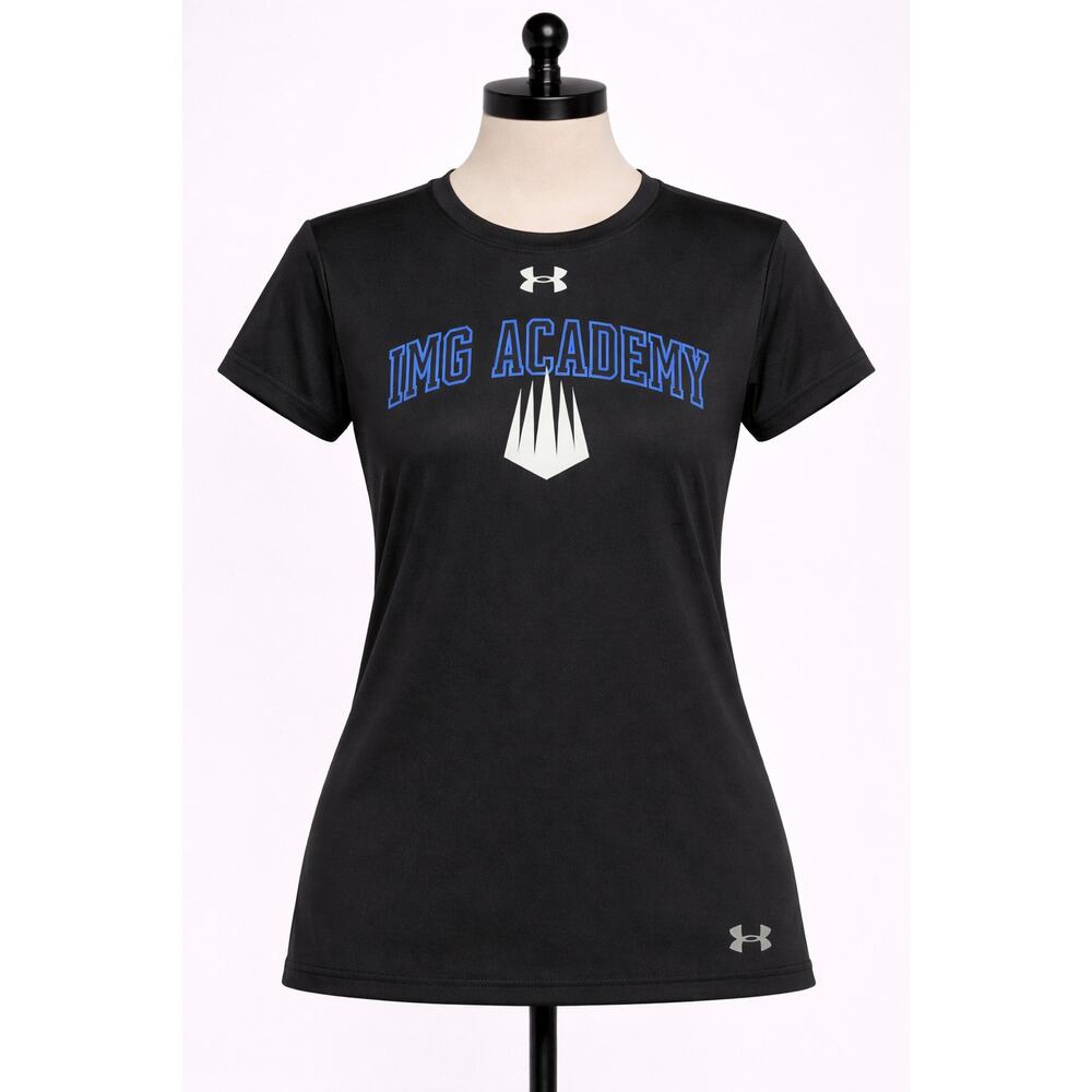Under Armour IMG Academy T Shirt Black Short Sleeve Performance Large